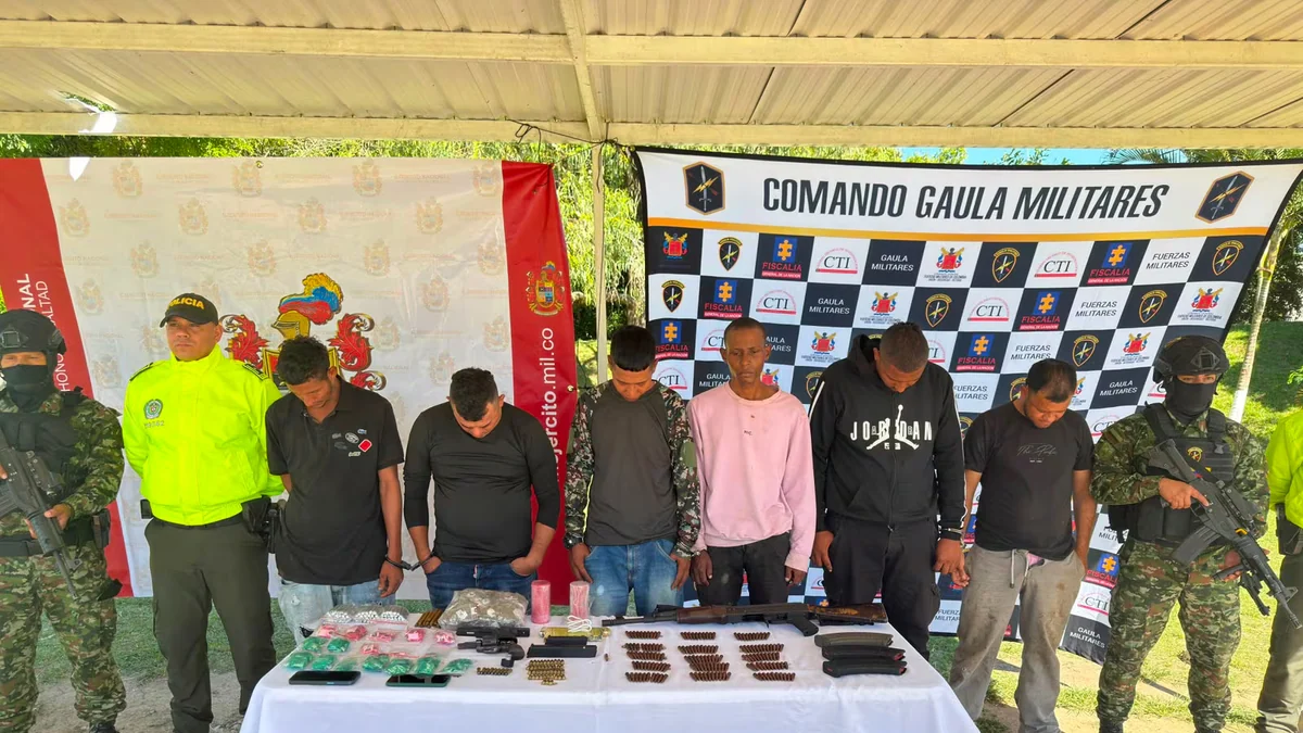 Capturan a cabecilla y seis integrantes del Clan del Golfo en Antioquia tras operación militar