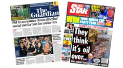 The Papers: 'Australia plus' social media ban and 'Russian incursion'