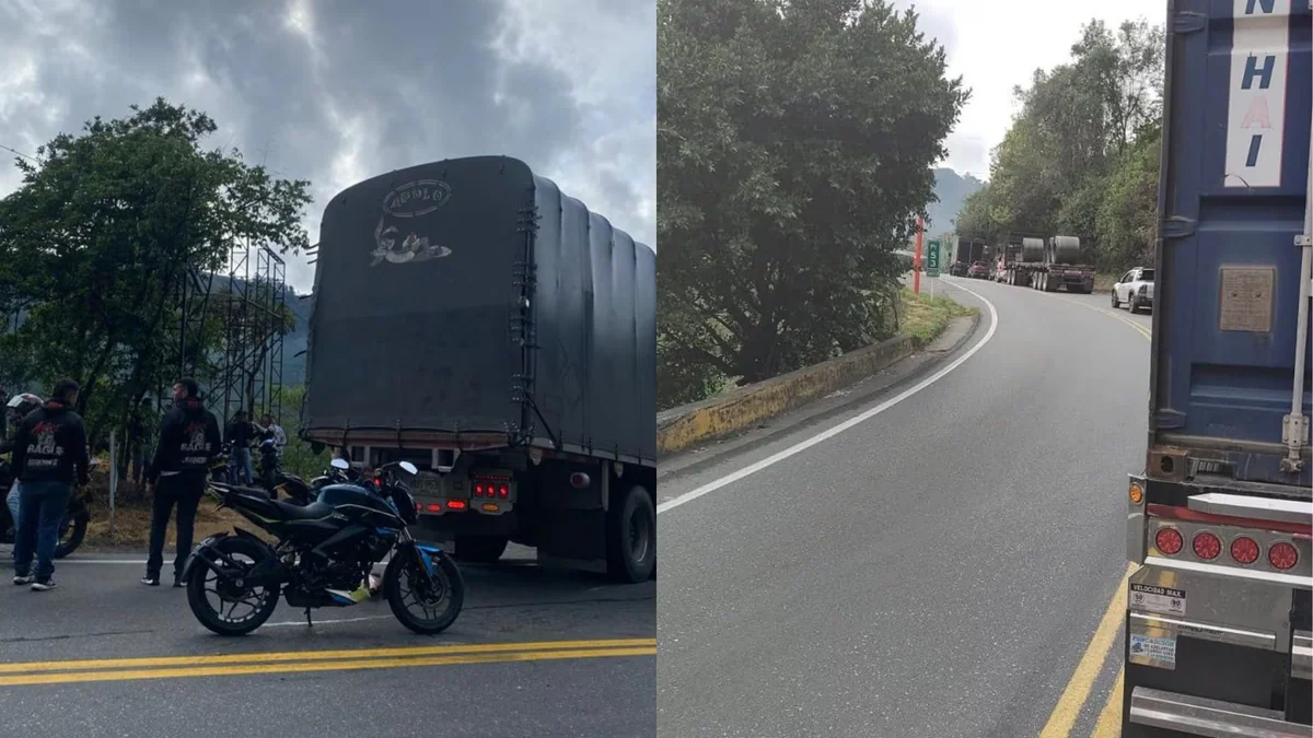 Vía La Línea fue cerrada entre Cajamarca e Ibagué por grave accidente de tránsito: se reporta un fallecido