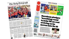 The Papers: 'Burnham's new era' and 'Viva España!'