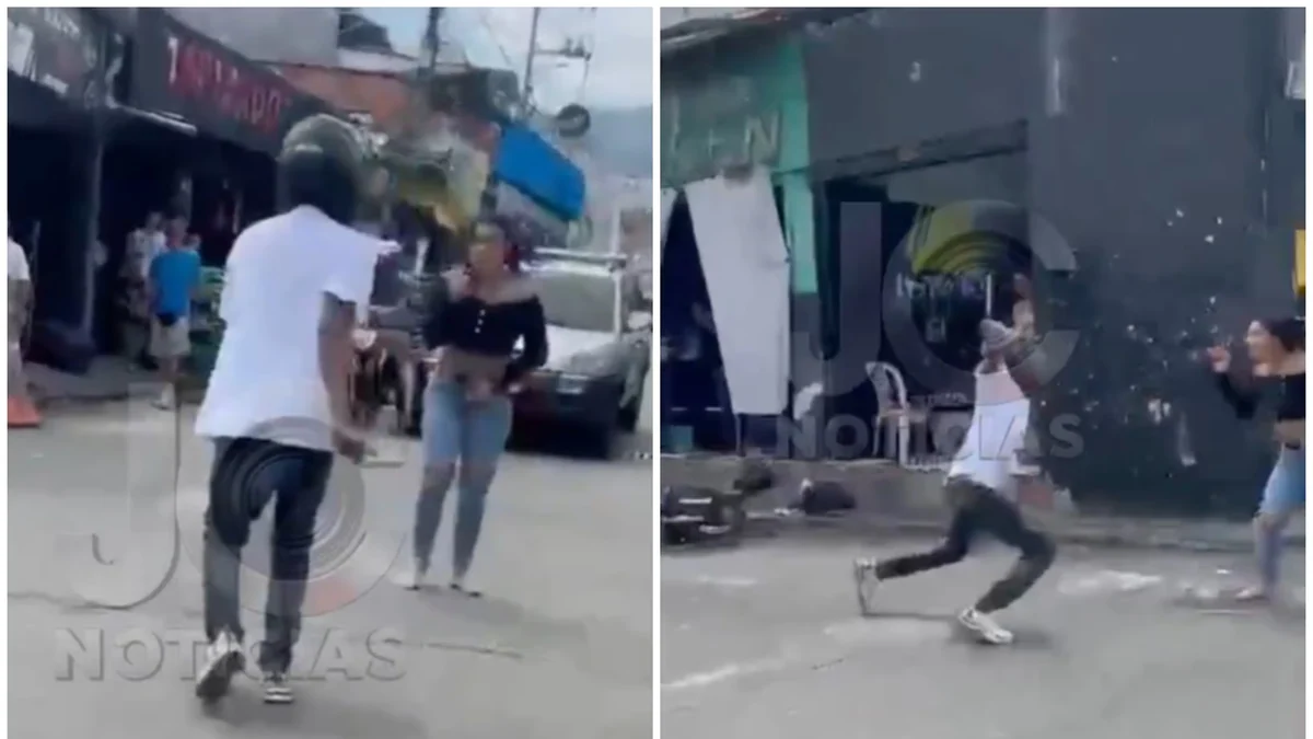 Del amor al odio: pareja protagonizó pelea con cuchillos en plena vía pública y el hombre terminó en el hospital