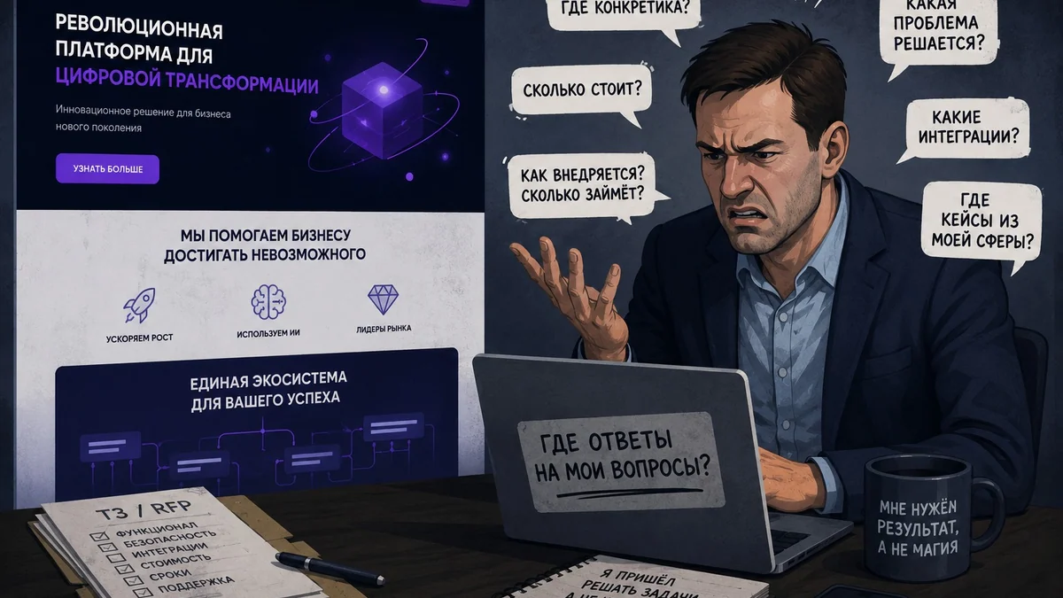 Почему B2B-клиенты ненавидят ваши лендинги про IT-продукты