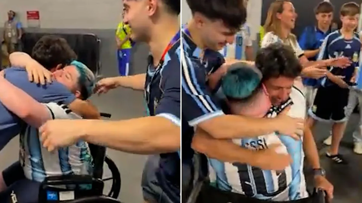 El emotivo encuentro del influencer Alonso con Pablo Aimar tras el triunfo de Argentina ante Egipto: “Lloré todo”