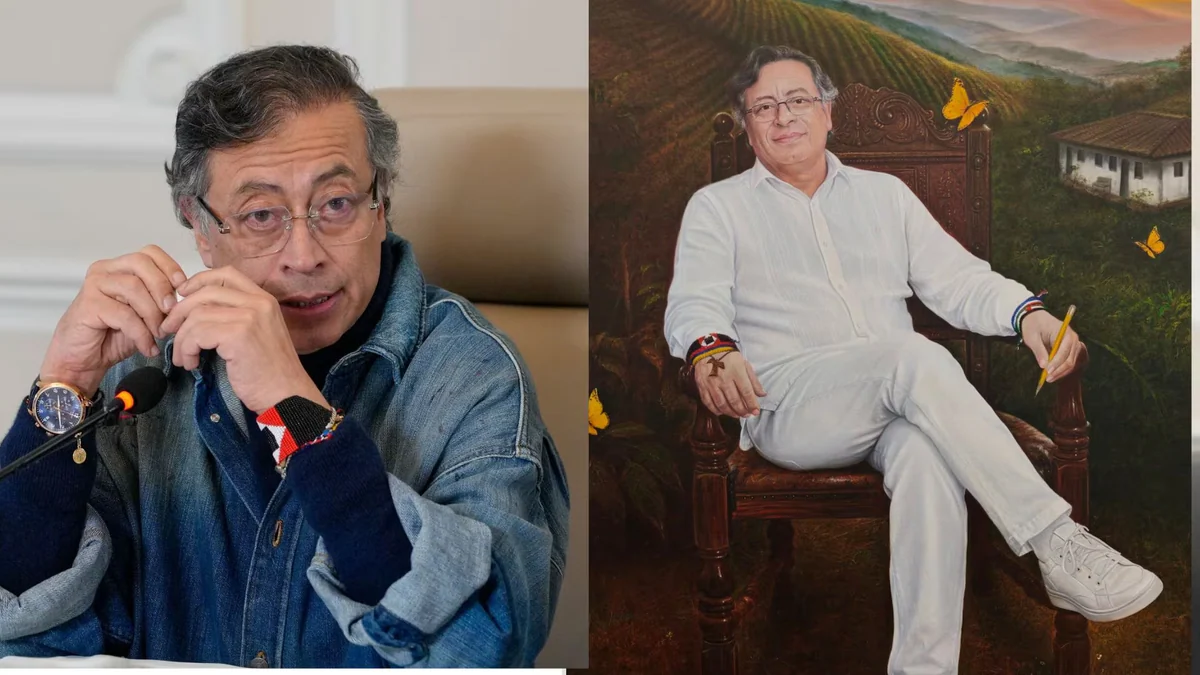 Gustavo Petro reveló el retrato oficial que será ubicado en la galería de presidentes de Colombia al concluir su mandato