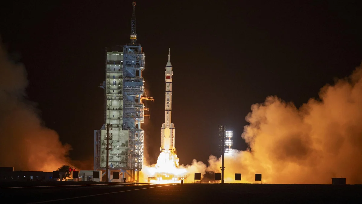 China schickt drei Astronauten zu Weltraumstation "Tiangong"