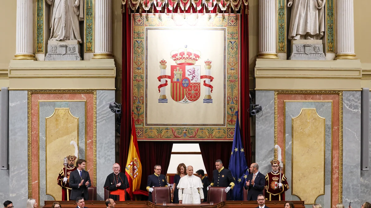 In speech to Spanish parliament, pope demands respect for the dignity of all people