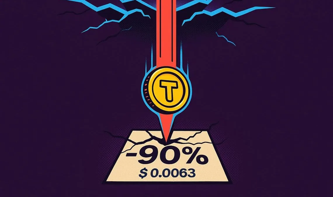 Crollo prezzo token TAC: -90% in 15 minuti e nessuno spiega perché