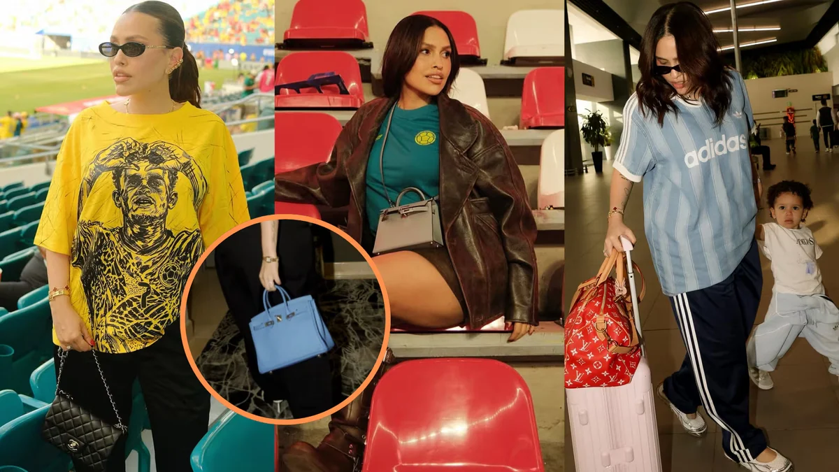 Estos son los bolsos de lujo de Gera Ponce, esposa de ‘Lucho’ Díaz, que marcan tendencia en las tribunas del Mundial: valen una millonada