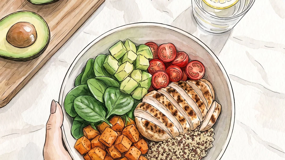 Cómo equilibrar carbohidratos, proteínas y grasas para comidas más completas