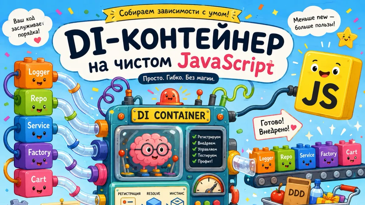 DI-контейнер на чистом JavaScript без TypeScript и reflect-metadata