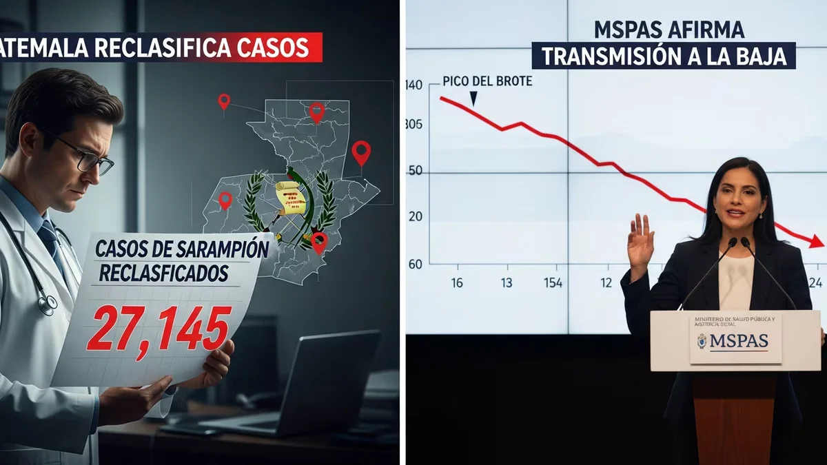 El Ministerio de Salud de Guatemala reclasificó los reportes de sarampión y elevó el total a 27,145 casos