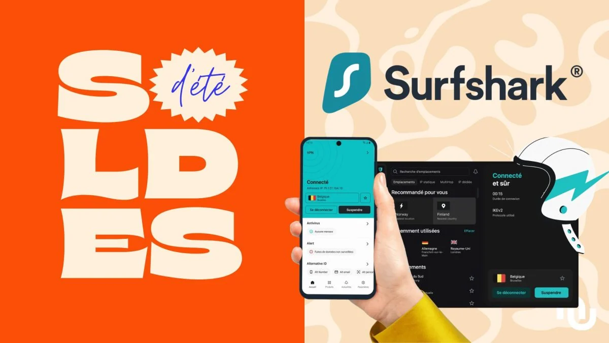 Surfshark est en ce moment l’un des meilleurs VPN pour partir en vacances