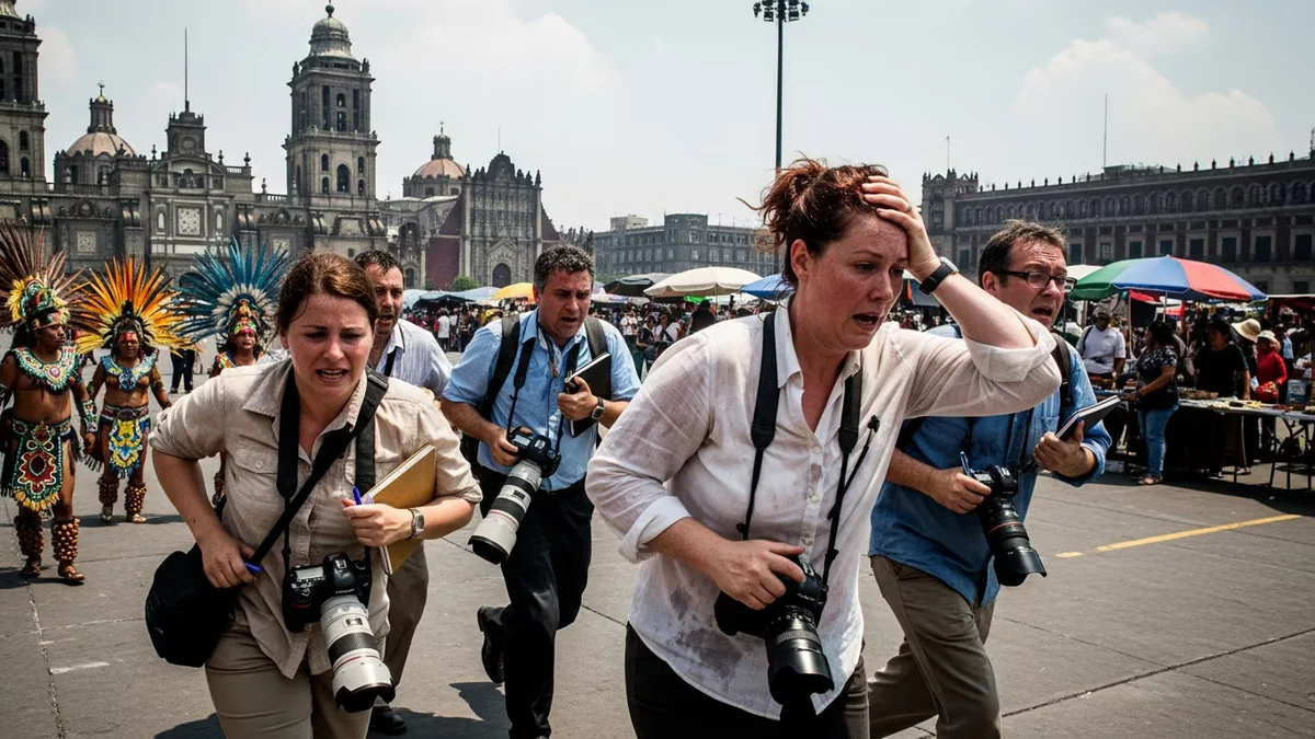 El reto viral de periodistas ingleses en CDMX por la altitud previo al partido México vs Inglaterra