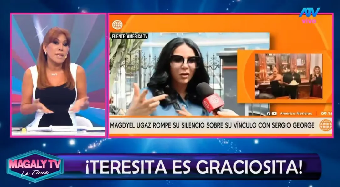 Magaly Medina se burla de comentario de Magdyel Ugaz sobre Sergio George: “Ya le dijiste viejo, eso no le va a gustar”