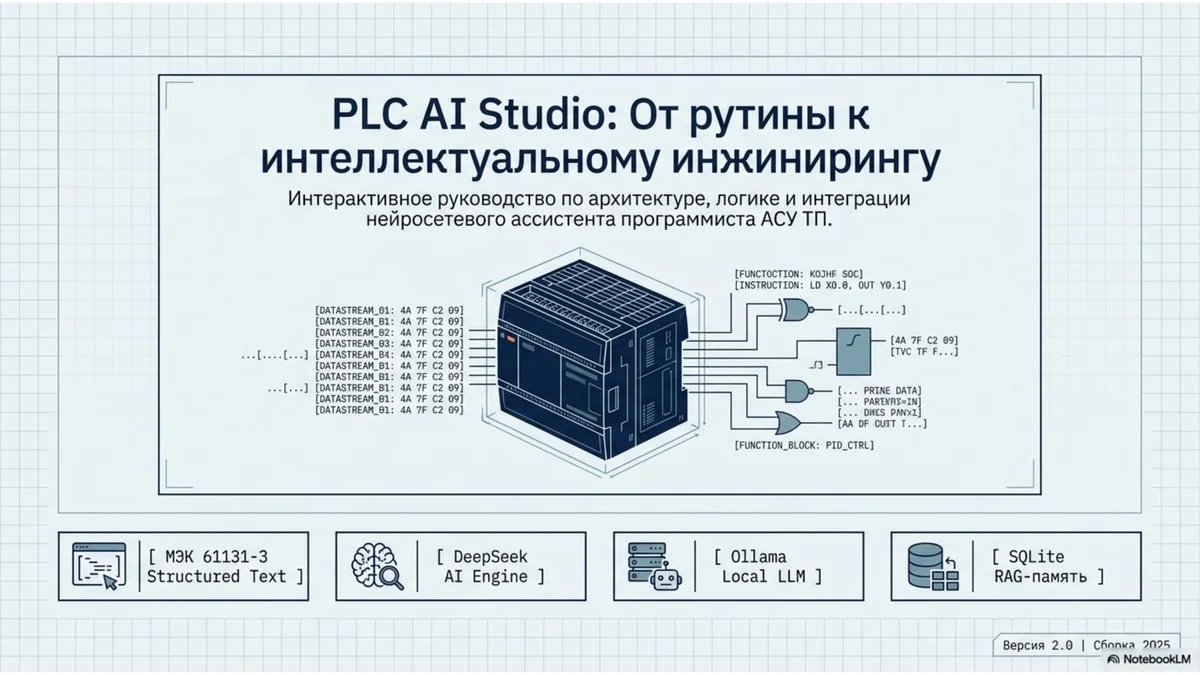 PLC AI Studio: как я дал ИИ реальное ТЗ на ПЛК. Вот что пошло не так — и что я построил вместо этого