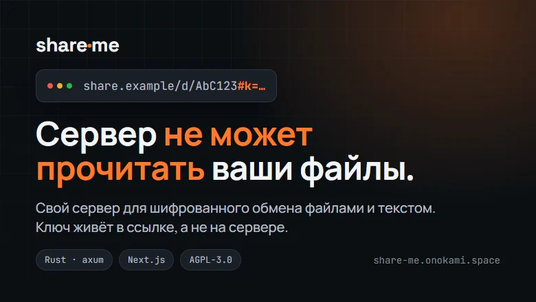 Я не хотел, чтобы WeTransfer читал мои файлы, и написал хранилище, которое не доверяет само себе
