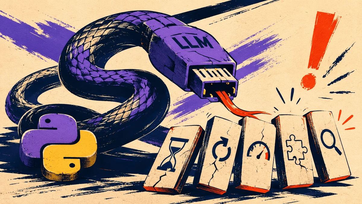 Сможете ли вы найти пять ошибок в Python‑коде, который вызывает LLM