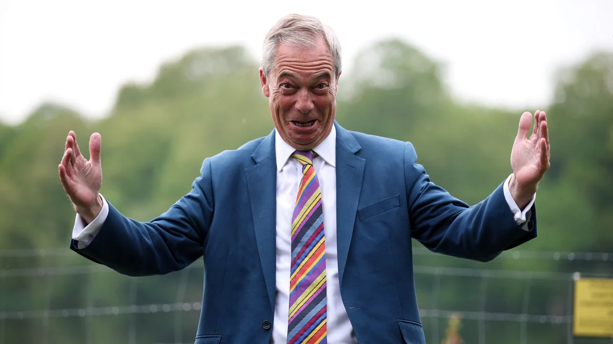 Los regalos de un criptomillonario condenado for fraude ponen contra las cuerdas al ultra Farage