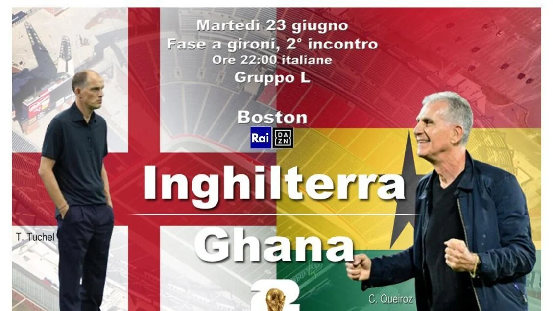Mondiali: sfida verità tra Inghilterra e Ghana, con un Kane così sognare si può
