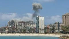 Israeli air strikes hit Lebanese city of Tyre despite Iranian warning to stop attacks