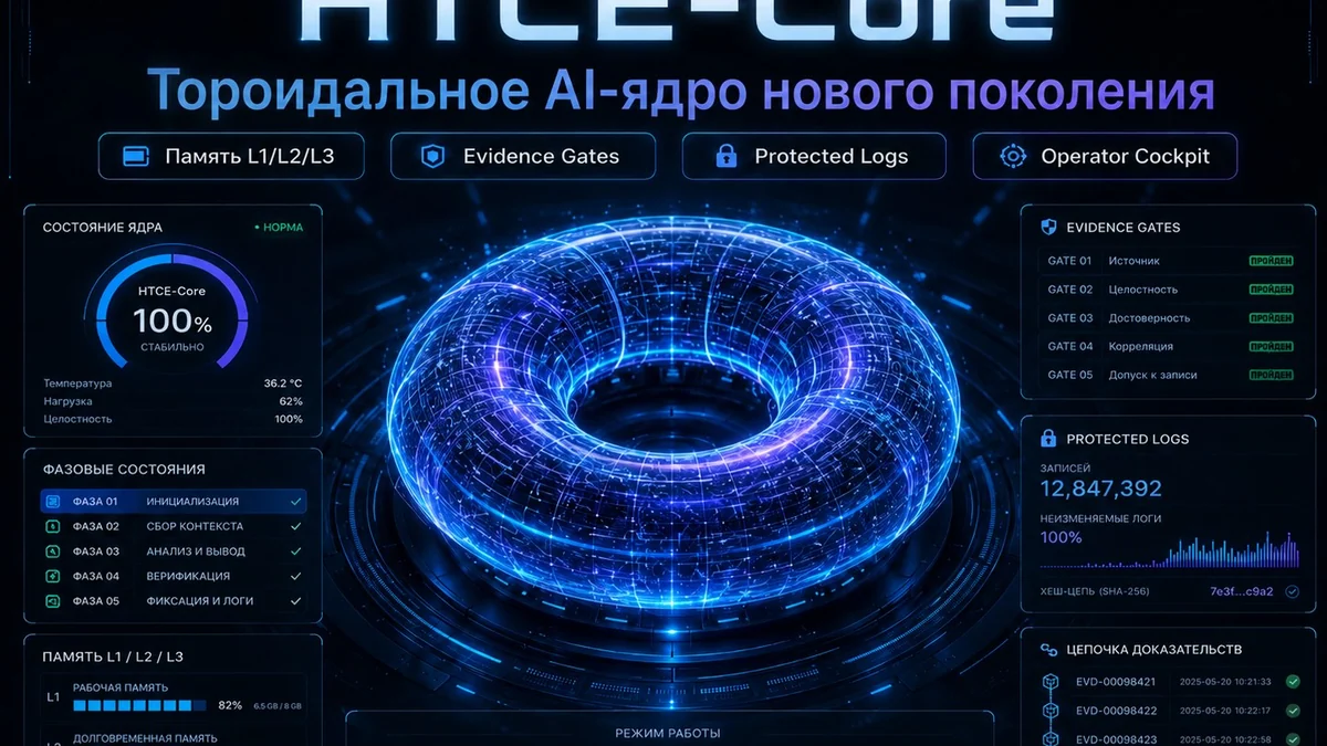 HTCE: когнитивное ядро нового поколения, которое не верит без доказательств