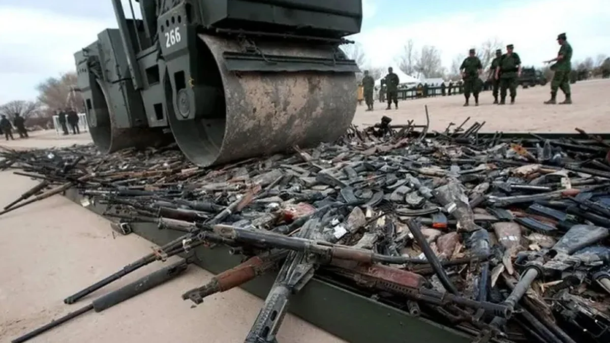 Día Internacional de la Destrucción de Armas de Fuego: la fecha que busca retirar armamento ilegal del mundo