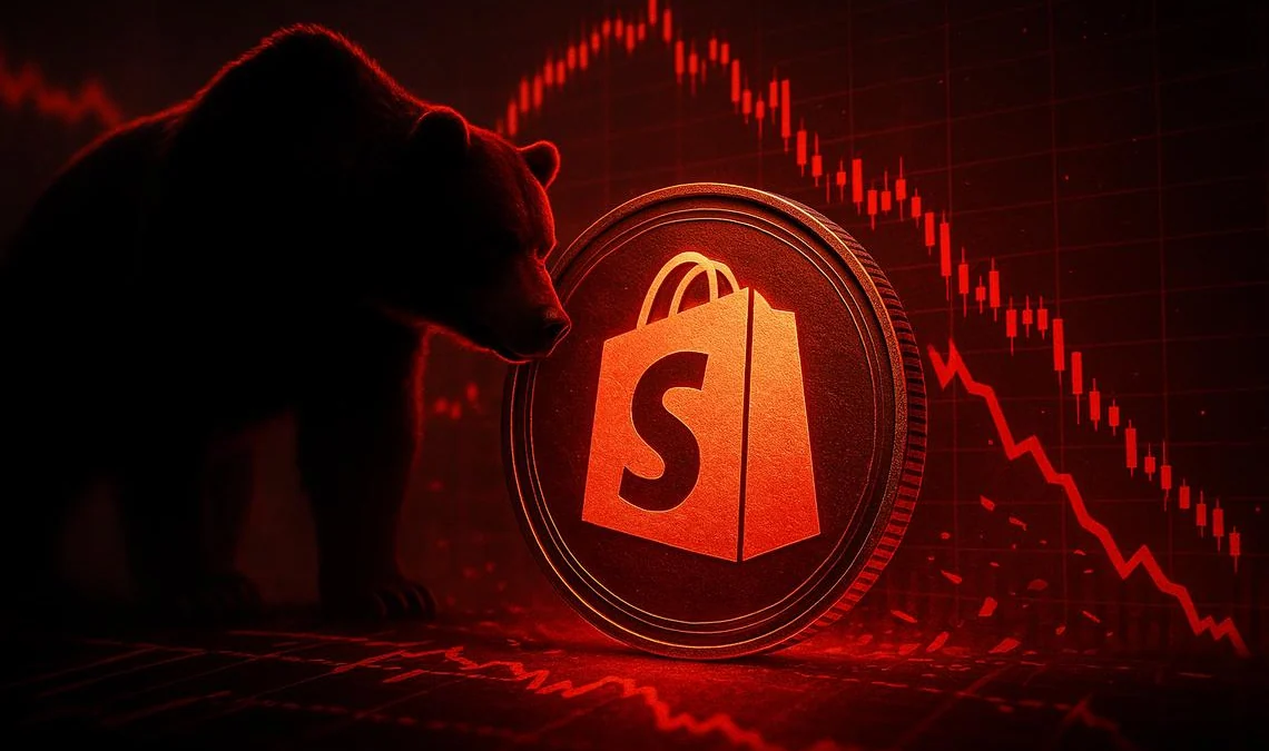 Azioni Shopify: chiusura daily a 102,54 sotto pivot 104,45 conferma trend ribassista