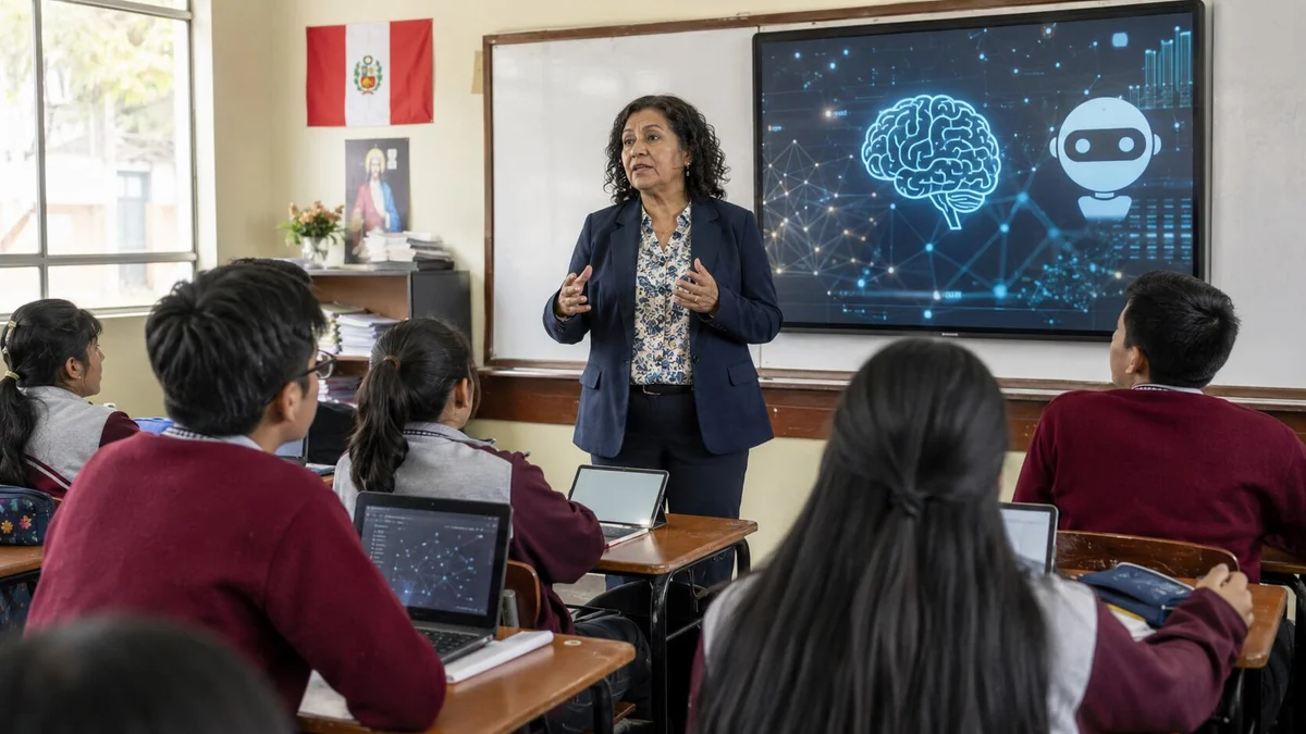 Inteligencia artificial en las aulas: exministra de Educación Marilú Martens propone revisar el currículo y capacitar a docentes