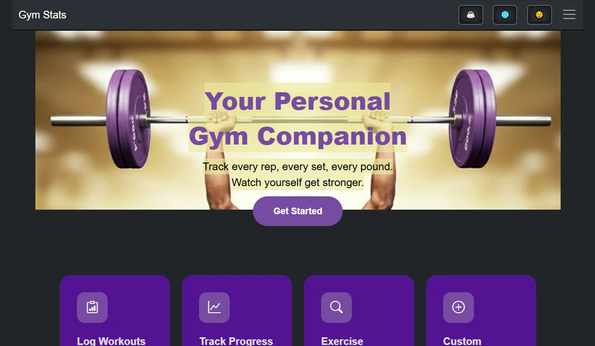 GymStats — писал для себя, открыт для всех, кто ходит в спортзал