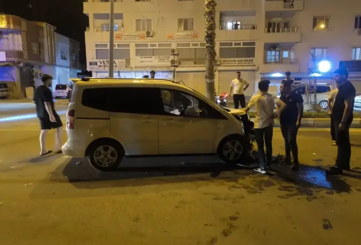 Nusaybin’de otomobiller çarpıştı: 1 yaralı