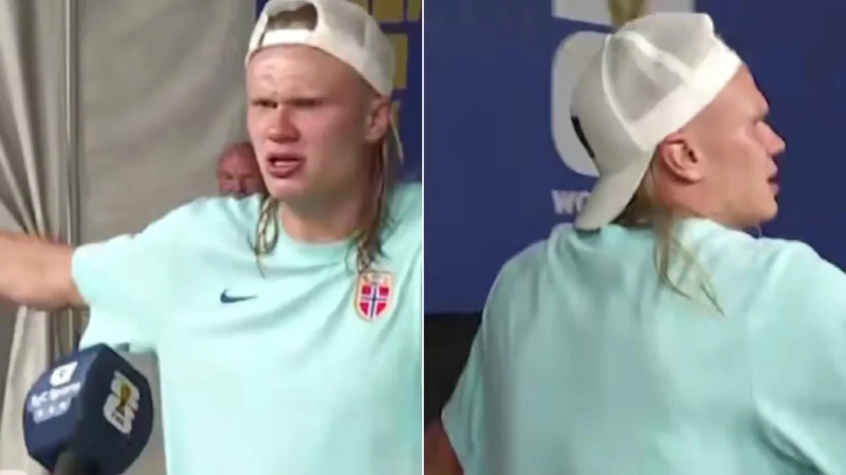 El desplante de Erling Haaland a un periodista argentino tras su gran actuación frente a Brasil en el Mundial