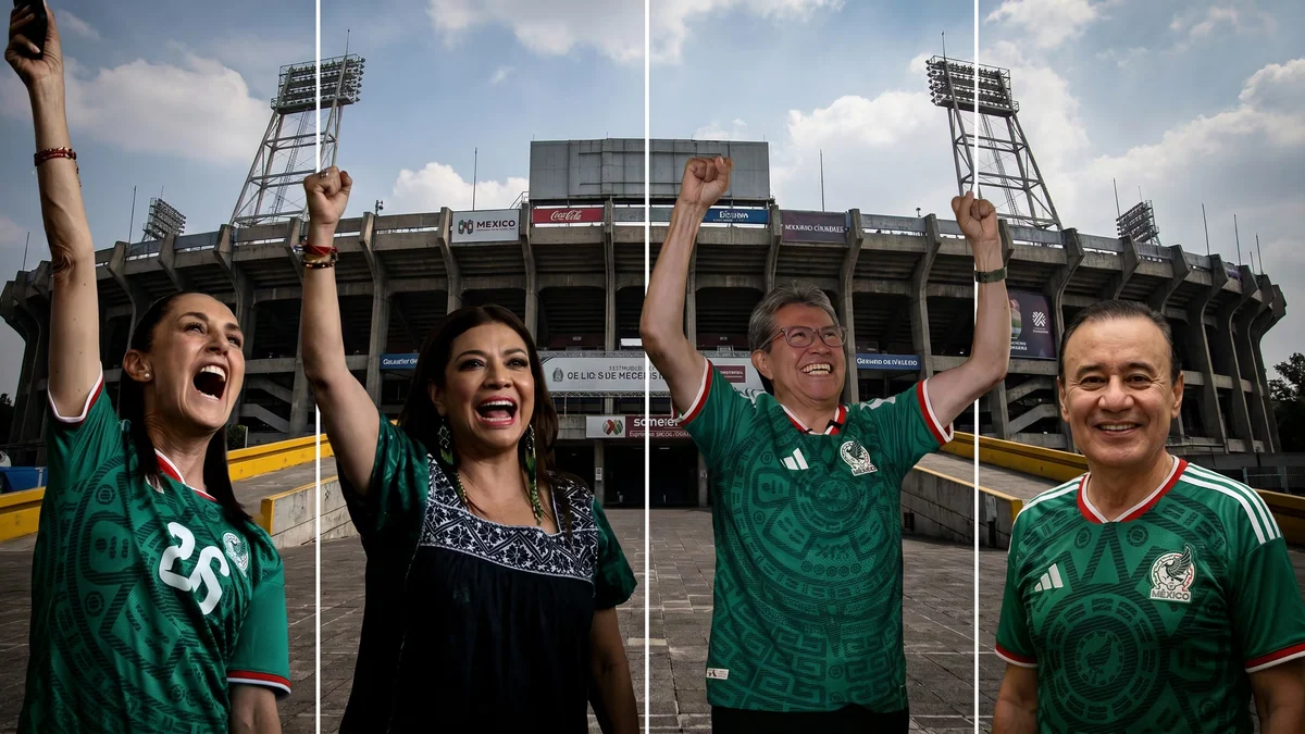 Así disfrutaron los políticos de la 4T el triunfo de México en la inauguración del Mundial 2026