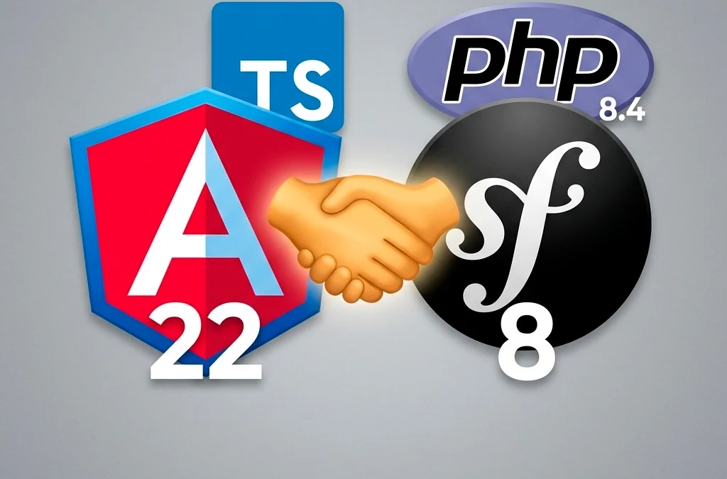 Как связать symfony 8 и Angular 22?