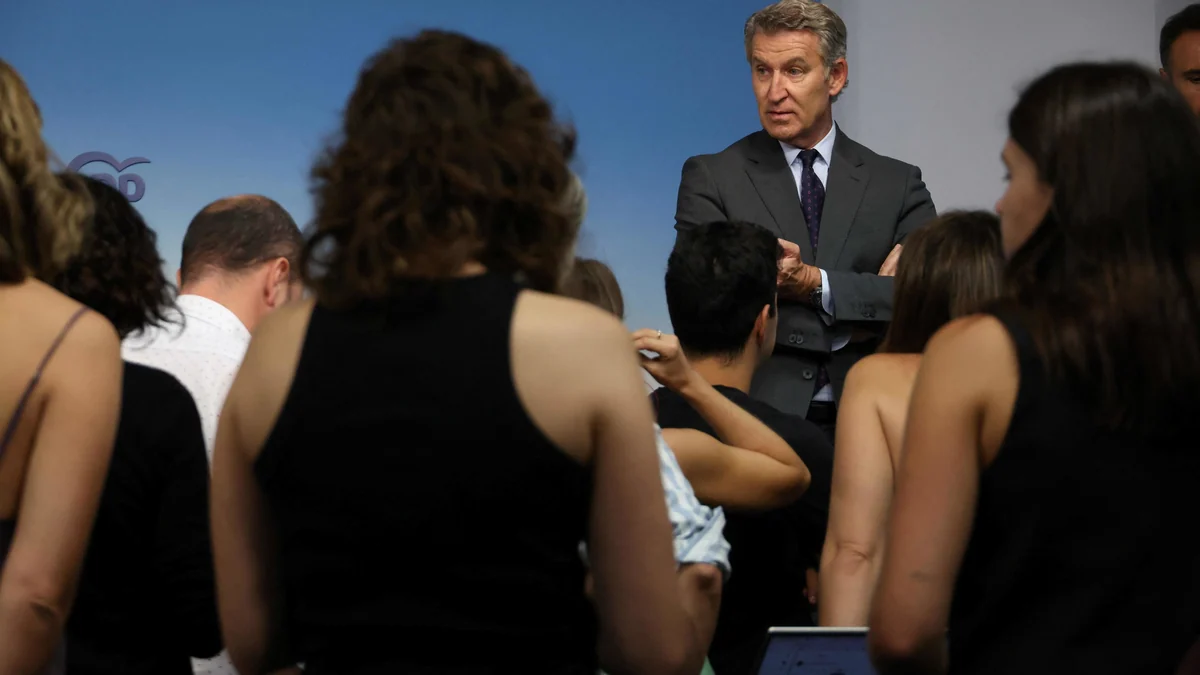 Feijóo sí saca toda la artillera contra Sánchez y acusa: "La trama operó desde dentro del Gobierno"