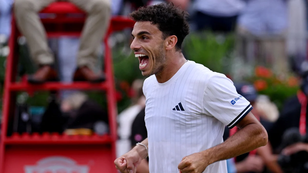 Otra histórica victoria de Francisco Cerúndolo en césped: se clasificó a la final del ATP 500 de Queen’s