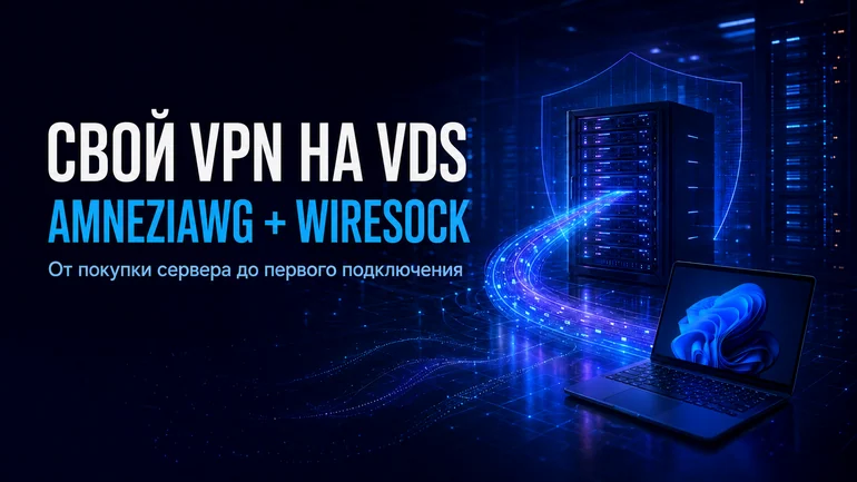 Свой AmneziaWG VPN на VDS за вечер: от аренды сервера до подключения в WireSock Secure Connect