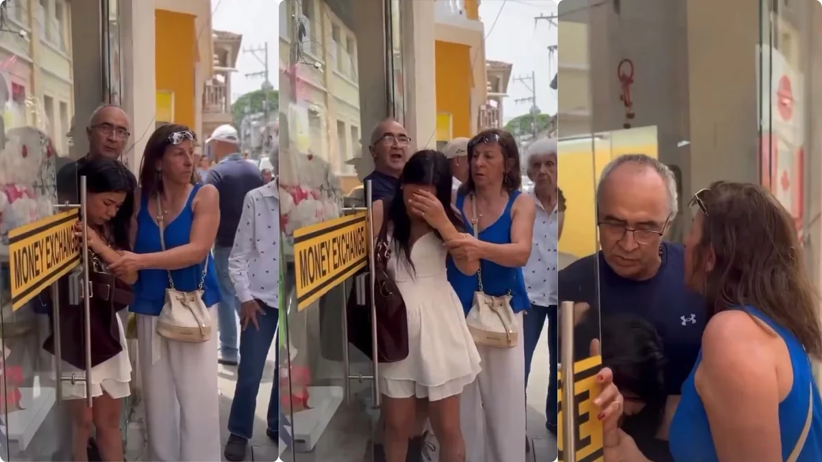 Pareja de extranjeros detuvo a una mujer que intentó robarlos en Cartagena: todo quedó en video