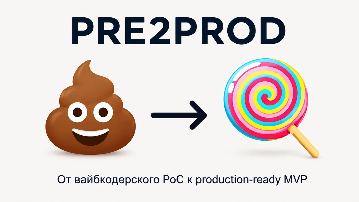 Как я автоматизировал превращение вайбкодерского PoC в production-ready MVP