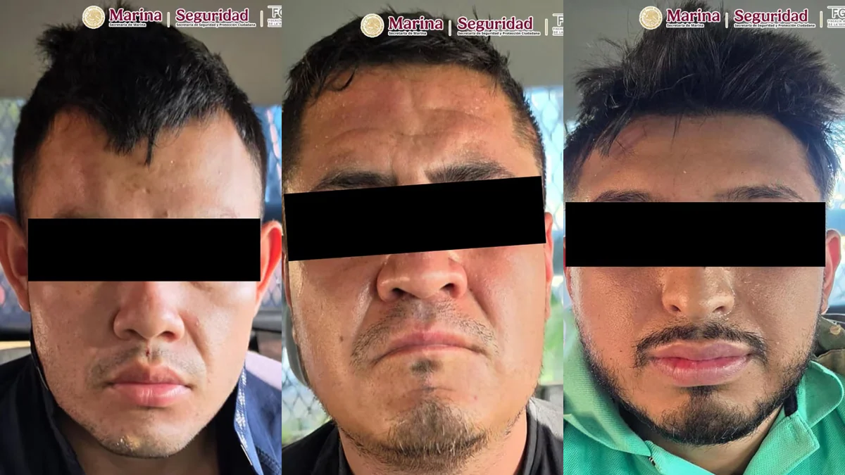 Detiene Marina a tres presuntos integrantes de “Los Chapitos” tras ataques a las fuerzas armadas en Sinaloa