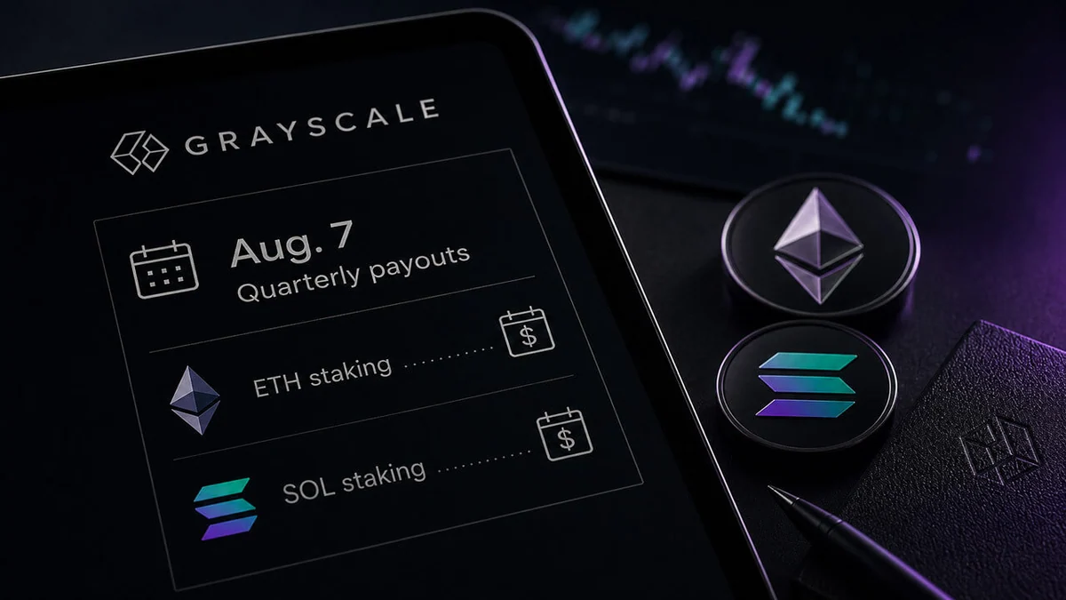 Grayscale is setting up a quarterly cash showdown between Ethereum and Solana staking