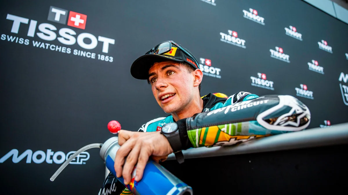 David Alonso sufre una caída y se despide de la carrera y del podio en el GP de Alemania