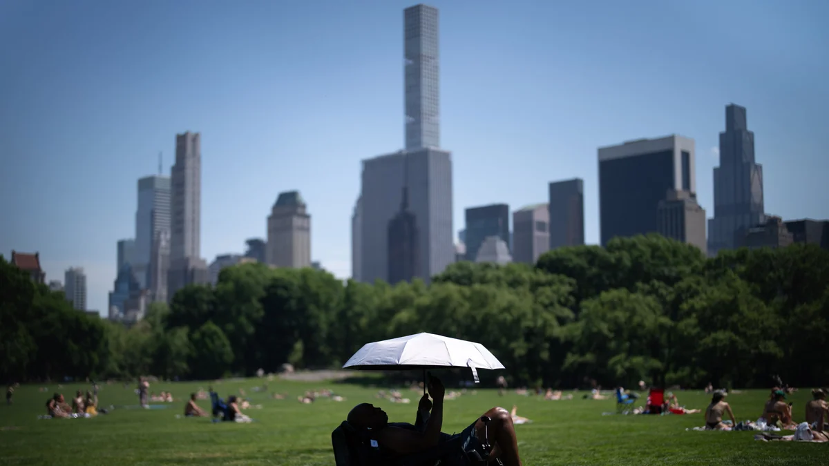 Central Park roza los 38 grados y podría igualar una marca que no se repetía desde 1966