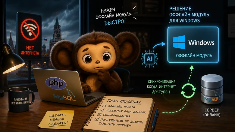 Интернет или ничего: как заставить PHP-разработчика ERP-системы писать под Windows