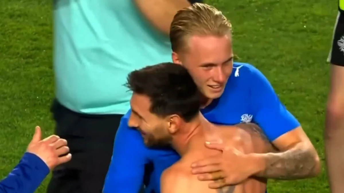 La foto inédita con Messi que publicó el hijo de Gudjohnsen tras cambiar camisetas en Argentina-Islandia: “El sueño de todo chico”
