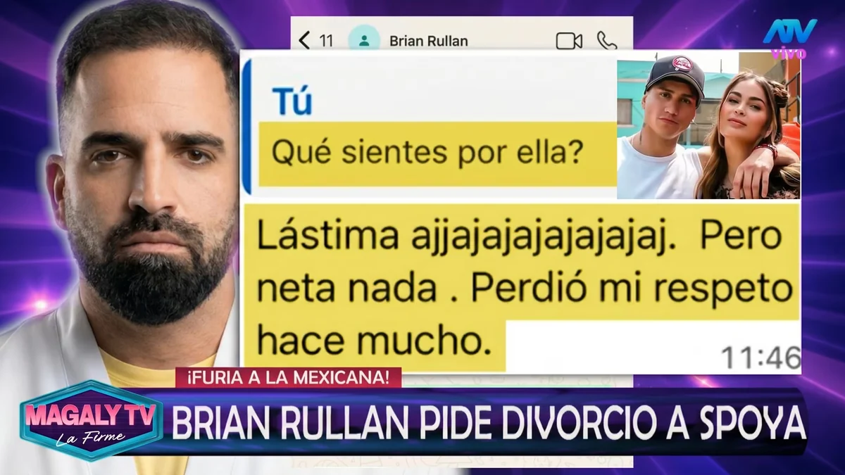 Bryan Rullan tras exigir acelerar divorcio a Laura Spoya: “Que firme para salir con mujeres, ella perdió mi respeto hace mucho”