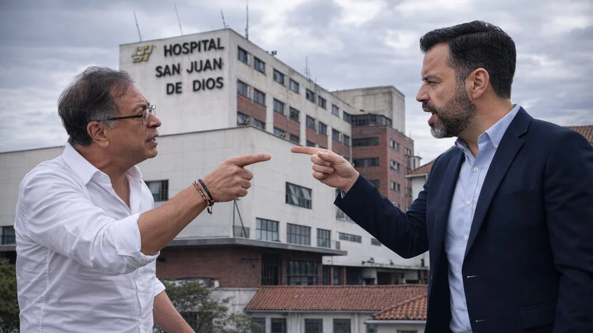 Petro escala choque con Galán por el Hospital San Juan de Dios y llama a presentar tutelas y acciones de desacato