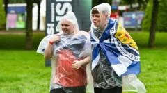 Anticipation (and rain clouds) build as TRNSMT festival becomes Scotland fan zone